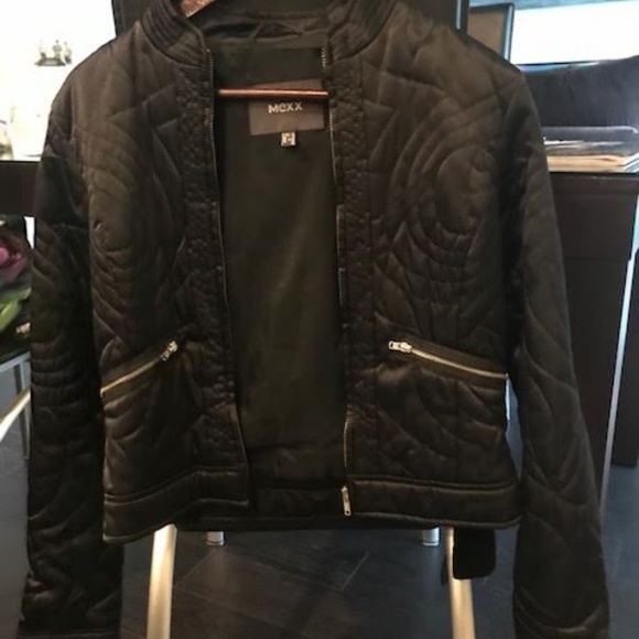 Mexx Satin Leather Bomber Jacket - Picture 2 of 2
